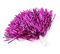 Nikou Lot de 6 pompons de pom-pom girl - Accessoire de danse - Pour le sport - Rose