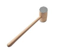 Nikou Marteau à viande en bois à deux côtés, outil de cuisine pratique pour attendrir le steak et le bœuf, design robuste, idéal pour la cuisine et les grillades