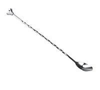 Nikou Mélangeur de boissons en acier inoxydable - Louche - 30 cm de long - Cuillère à café et cuillère à mélanger pour cocktails et boissons