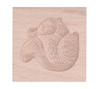 Nikou Moule à biscuits en bois de hêtre, réutilisable et lavable pour la cuisine, motif écureuil