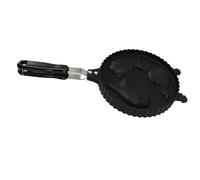 Nikou Moule à gaufres en forme de poisson, moule Taiyaki double face en aluminium pour collation à la maison, chauffage uniforme, gaufrier en forme de poisson, idéal pour les crêpes, motif 3 poissons