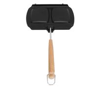 Nikou Moule à sandwich double face avec poignée amovible, poêle antiadhésive pour cuisinière à gaz, idéale pour les toasts aux œufs et les sandwichs au petit-déjeuner