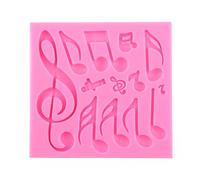 Nikou Moule en Silicone à Gâteau, Fondant en Forme de Multi Notes de Musique, Moule Fondant Tapis Outil de Décoration de Gâteau Résistance à Haute Température -60 à + 200 °