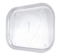 Nikou Organiseur de plateau tournant pour réfrigérateur, étagère rectangulaire transparente pour condiments pour cuisine, étagère à épices rotative, petite taille, plastique transparent, utilisation