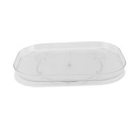 Nikou Organiseur de plateau tournant pour réfrigérateur, fond antidérapant, plateau de rangement rotatif à 360 degrés pour collations et épices, ours de type S, 35 x 26 cm, organisateur de