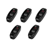 Nikou Paquet de 5 interrupteurs - AC 250 V 10 A Inline on/Off Lampe de Table Cordon Cordon Commutateur à câble avec Voyant Del (Couleur : Black)