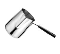 Nikou Petit pot à lait en acier inoxydable anti-éclaboussures pour faire bouillir le lait, facile à nettoyer, idéal pour la cuisson du beurre, 1,5 l, design compact