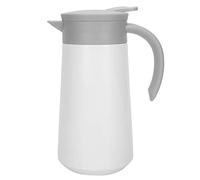 Nikou Pichet thermique en acier inoxydable, grande capacité, pichet à eau isolé, bouilloire sous vide, blanc, 800ML