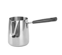 Nikou Pichet toroïdal à café en acier inoxydable à longue poignée, antirouille, mousseur à lait plus lisse pour café à domicile (600 ml)