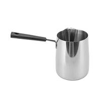 Nikou Pichet toroïdal à café en acier inoxydable à longue poignée, antirouille, mousseur à lait plus lisse pour café à domicile (1000ml)