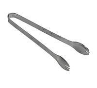 Nikou Pince à glace en acier inoxydable, de qualité alimentaire, plaqué noir, pince à épiler de cuisine pour aliments ménagers, pince à sucre antidérapante, longueur 20,3 cm, idéale pour servir de la