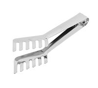 Nikou Pince à spaghetti en forme de peigne en acier inoxydable Outil de cuisine pour nouilles, pâtes et pain, pince alimentaire, longueur 28 cm, design robuste