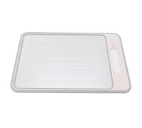 Nikou Planche à découper double face avec aiguiseur pour la cuisine, plateau de décongélation rapide pour aliments surgelés, kaki