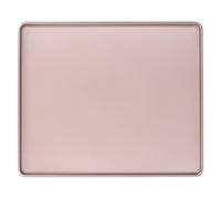 Nikou Plaque de cuisson multifonctionnelle en acier au carbone - Antiadhésive - Or rose - Pour pizza et pain - 35 x 25 x 3 cm
