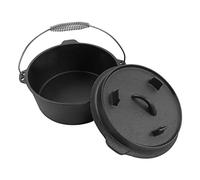 Nikou Poêle à frire de 15,2 cm, fond plat en pierre médicale, poêle à crêpes antiadhésive pour cuisine à induction, cocotte de 25 cm avec couvercle et encoche de thermomètre pour cuisine de camping