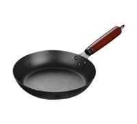 Nikou Poêle à frire en fonte, chauffage uniforme avec poignée confortable, polyvalente pour la cuisine quotidienne à la maison, 25,4 cm, batterie de cuisine en fonte