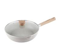 Nikou Poêle à frire en pierre médicale de 28 cm, antiadhésive, grande capacité, pour œufs et crêpes, idéale pour la cuisine, design, facile à nettoyer