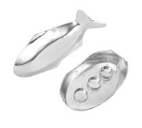 Nikou Poêle à griller en forme de poisson, plaque de gril en alliage d'aluminium pour chauffage uniforme, plateau de service pour hôtel, restaurant, banquet, taille L