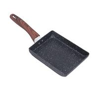 Nikou Poêle à omelette japonaise antiadhésive, rectangulaire pour la cuisine à la maison, poêle à œufs Tamagoyaki, 28 x 18 cm, idéale pour la cuisson du petit déjeuner