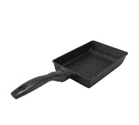 Nikou Poêle rectangulaire en alliage d'aluminium épais avec revêtement anti-adhésif pour steak, rouleau d'œufs, 30 x 20 cm, idéale pour les crêpes et la pâtisserie