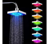 Pommeau de douche, Pommeau de douche LED à haute pression avec changement de couleur Romantique Ajustement Universel pour Hôtel Salle de Bains Home (7 Couleurs)