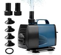 Nikou Pompe Submersible pour Bassin, 60W 4000L/H Silencieuse Aquarium Pompe avec Câble 1.8M, Protection Surchauffe, pour Aquarium, Filtration, Fontaine, Étang