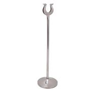 Nikou Porte-carte de table en acier inoxydable en forme de U pour photo, fête de mariage, bureau, support de panneau de table en métal, adapté pour les événements et les affichages