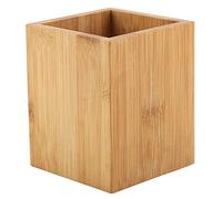 Nikou Porte-Stylo en Bois, Pot à Crayon Bureau Pen Pot Support École Bureau Crayons Boîte de Rangement, Organisateur Fourniture de Papeterie Pinceaux de Maquillage pour Maison