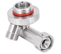 Nikou Pot à jus en acrylique avec motif diamant, bouilloire transparente de 1 L, distributeur de robinet de fût de café, cafetière à azote accories pour brassage maison