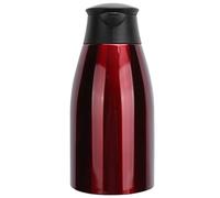 Nikou Pot isotherme de 2 L, en acier inoxydable pour la maison, le bureau, les voyages, rouge, carafe isotherme sous vide