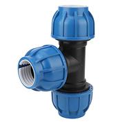 Nikou Raccord de tuyau d'eau en plastique PE, connecteur en T de 50 mm pour connexion de tuyau, raccord en T de tuyau d'eau, et fiable, adapté à diverses applications