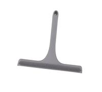 Nikou Raclette de nettoyage en silicone avec poignée antidérapante, pour salle de bain, cuisine, miroir, gris, idéale pour le nettoyage de vitres et de douche