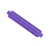 Nikou Rouleau à pâtisserie en plastique pour décoration de gâteaux, poignée courte, violet, 38,1 cm de long