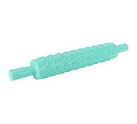 Nikou Rouleau à pâtisserie pour fondant, rouleau à pâtisserie et décoration de biscuits, motif en relief, 43 cm de long, ustensile de cuisson pour décoration de gâteau