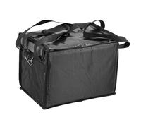 Nikou Sac isotherme de livraison de nourriture, capacité de 22 L, tissu Oxford avec plaque inférieure, cadre intérieur, bandoulière, fermeture Velcro, bande réfléchissante, réutilisable, sac de