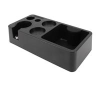 Nikou Station de tassage à café, support de filtre à café multifonction moderne en ABS, support pour la maison, la cuisine, le café, le bar, noir