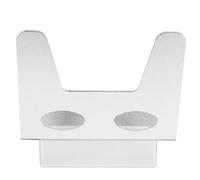 Nikou Support de baguettes réutilisable en acier inoxydable 304 anti-adhésif pour petit déjeuner, support mural pour couvercle de casserole, organisateur de planche à découper, argent