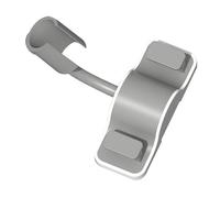 Nikou Support de pommeau de douche réglable à 360°, panneau élargi avec trou élargi, support mural de douche, support de douche mural, gris