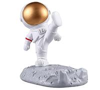 Nikou Support de téléphone d'astronautes Mignon Bureau Bureau astronautes décoration de Bureau Support de téléphone Portable Ornement(A-Or)
