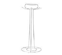 Nikou Support d'ustensiles de cuisine multifonctionnel en acier inoxydable, support de rangement pour cuillères et spatules (Jaune)