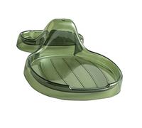 Nikou Support multifonction pour spatules de cuisine, porte-cuillère avec couvercle, vert transparent, support pour ustensiles de cuisine, idéal pour spatule, louche et cuillère