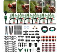 Nikou Système d'irrigation Jardin, 315 Pièces Micro Irrigation Goutte à Goutte Kit avec 60M + 15M Tuyau, Kit Arrosage Automatique pour Paysage Refroidissement, Pelouse, Plante, Potager