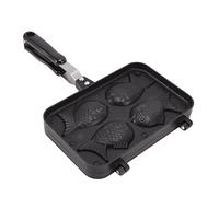 Nikou Taiyaki Moule à gâteau en forme de poisson anti-adhésif Double moule à gaufres pour cuisson Taiyaki 30,5 x 18,5 cm Idéal pour la cuisson maison