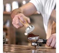 Nikou Tamper à café en acier inoxydable, 51 mm, outil de tampage en poudre de café avec poignée, accories de tamponnage de café pour la maison et le bureau