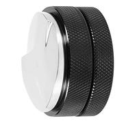 Nikou Tamper à café en acier inoxydable, outil plat de 57,5 mm, hauteur réglable, base à 3 pentes inclinées, distributeur de café, fournitures de cuisine