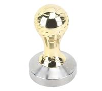 Nikou Tamper à café ergonomique en acier inoxydable avec poignée de 58 mm, pour la maison et le café, finition dorée