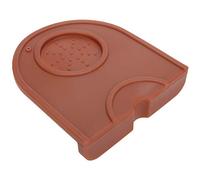 Nikou Tapis antidérapant pour café, tapis en silicone de qualité alimentaire pour faire du café, petite taille, marron, support de poudre de café, accords de café