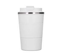 Nikou Tasse à café isolée avec manchon en Silicone, tasse sous vide en acier inoxydable, anti-fuite, avec couvercle, pour voyage et voiture (510 ml)