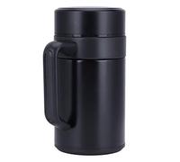 Nikou Tasse à café isotherme en acier inoxydable avec poignée, pour la maison, le bureau, le bus, design filtre, 355 ml, idéale pour le thé et le café