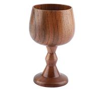 Nikou Tasse en Bois Massif Naturel et Sain, Coupe de Vin en Bois, Gobelet en Bois, Convient pour Le Vin, Le Thé, Le Lait Ou D'Autres Boissons AlcooliséEs